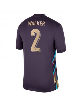 Billige England Kyle Walker #2 Bortedrakt EM 2024 Kortermet